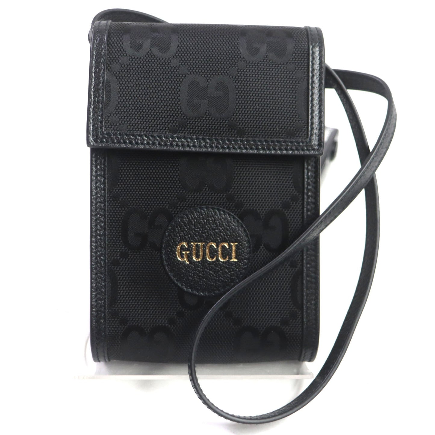 GUCCI Shoulder Bag 625599 Main: Nylon, Main: Leather black Off the Grid Mini mens Used Authentic