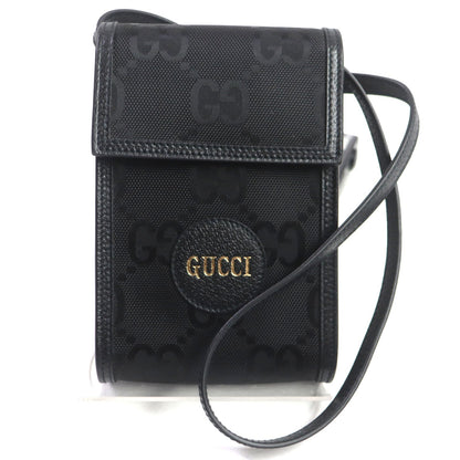 GUCCI Shoulder Bag 625599 Main: Nylon, Main: Leather black Off the Grid Mini mens Used Authentic