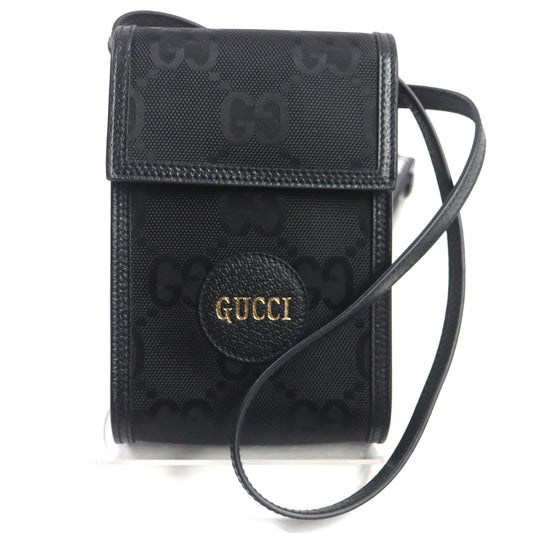 GUCCI Shoulder Bag 625599 Main: Nylon, Main: Leather black Off the Grid Mini mens Used Authentic