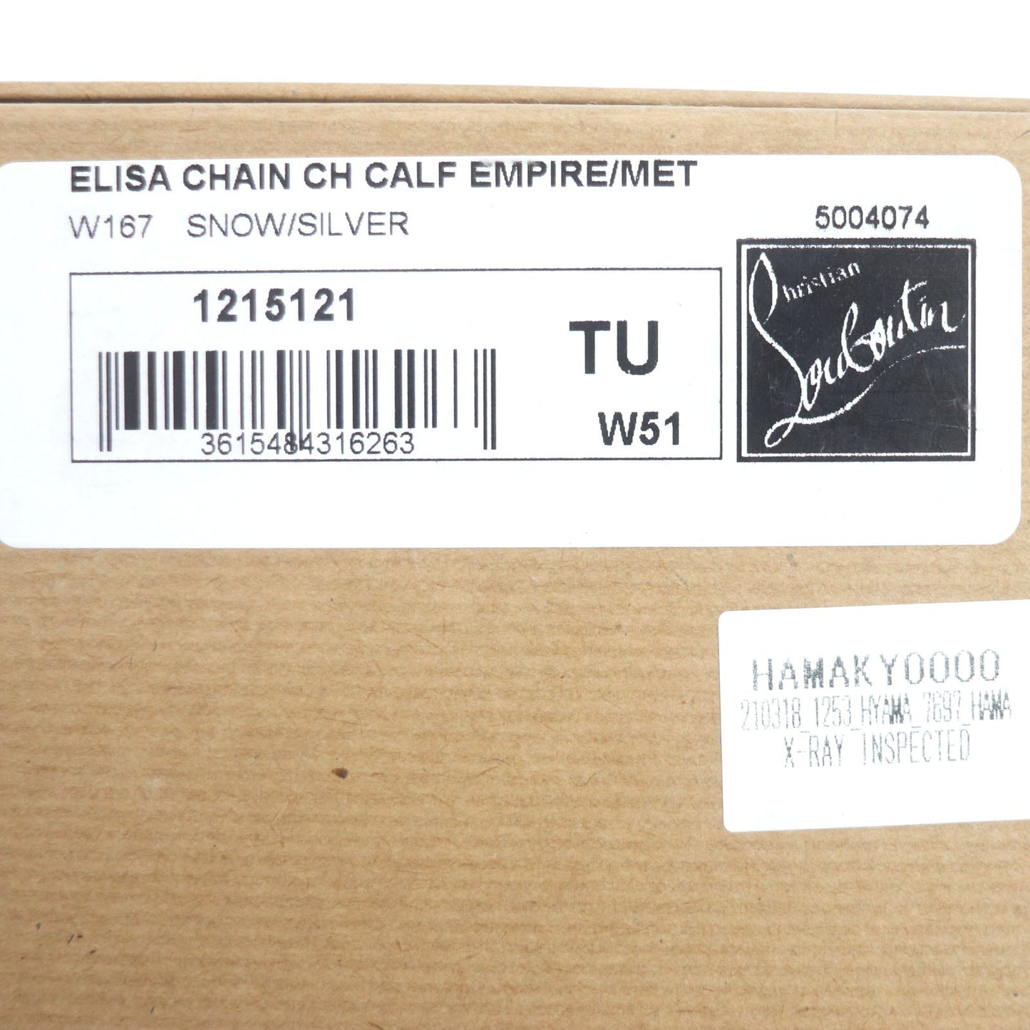 Christian Louboutin Coin case 1215121 Main: Leather white Eliza Chain Card Holder Women Used Authentic
