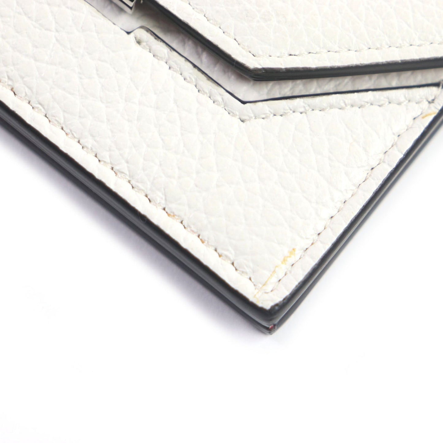 Christian Louboutin Coin case 1215121 Main: Leather white Eliza Chain Card Holder Women Used Authentic