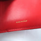 BURBERRY Tri-fold wallet Main: Leather Red Women Used Authentic