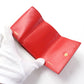 BURBERRY Tri-fold wallet Main: Leather Red Women Used Authentic