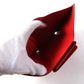 BURBERRY Tri-fold wallet Main: Leather Red Women Used Authentic