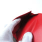 BURBERRY Tri-fold wallet Main: Leather Red Women Used Authentic