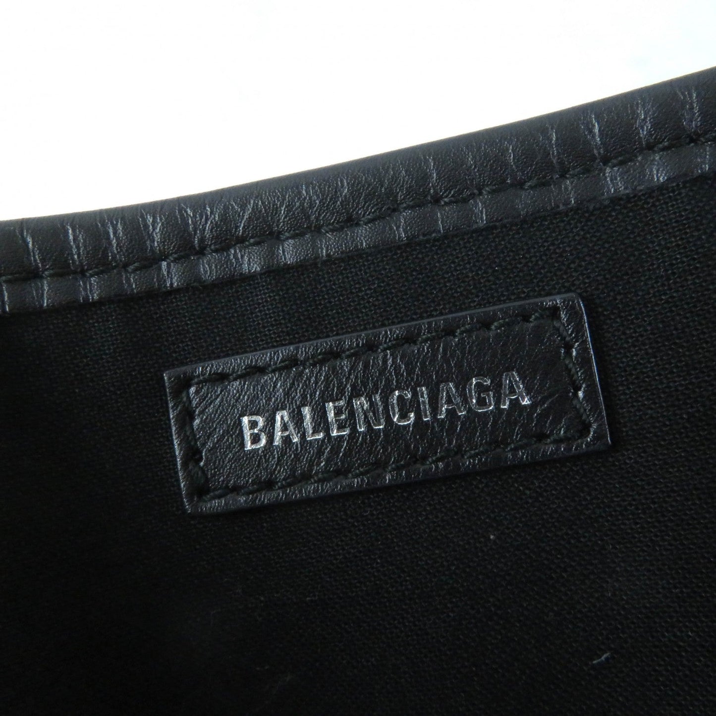 BALENCIAGA Handbag 339933 Main: Cotton canvas, calfskin beige Small cabas Women Used Authentic