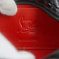 Christian Louboutin Sling bag 1215059 Crocodile embossed leather, gunmetal Black red Blaster mens Used Authentic