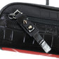 Christian Louboutin Sling bag 1215059 Crocodile embossed leather, gunmetal Black red Blaster mens Used Authentic