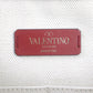 VALENTINO Tote Bag Canvas, Leather White black VLTN mens(Unisex) Used Authentic
