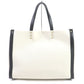 VALENTINO Tote Bag Canvas, Leather White black VLTN mens(Unisex) Used Authentic
