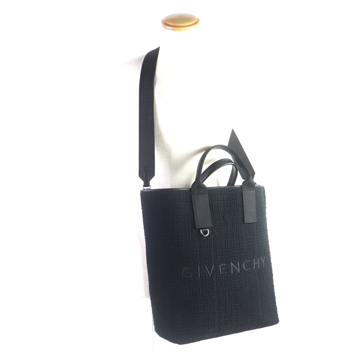 GIVENCHY Tote Bag Canvas, Leather black G ESSEN TIALS G ESSEN TIALS mens(Unisex) Used Authentic