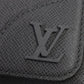 LOUIS VUITTON Shoulder Bag M30808 Taiga Leather gray Taiga new flap messenger mens Used Authentic
