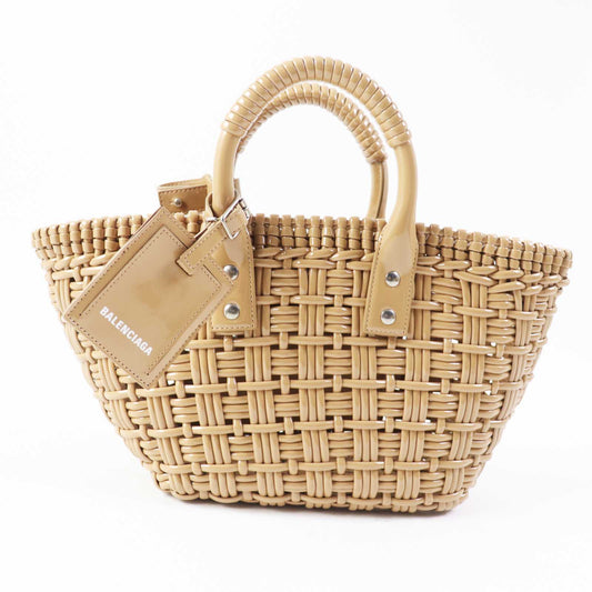 BALENCIAGA Other bag patent beige BISTRO Bistro XS Women Used Authentic