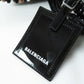 BALENCIAGA Handbag 671342 Patent, Enamel black white beige Bistro XS Women Used Authentic