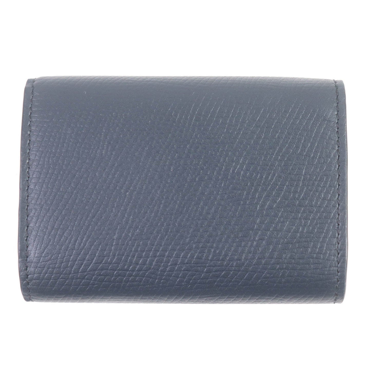 CELINE Tri-fold wallet 10E603BEL Main: Leather Navy Folded compact wallet mens Used Authentic