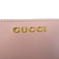 GUCCI Bifold Wallet 772639 Main: Leather Light pink Script Mini Wallet Women Used Authentic
