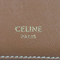 CELINE Coin case 10B682CAM PVC Brown black Triomphe