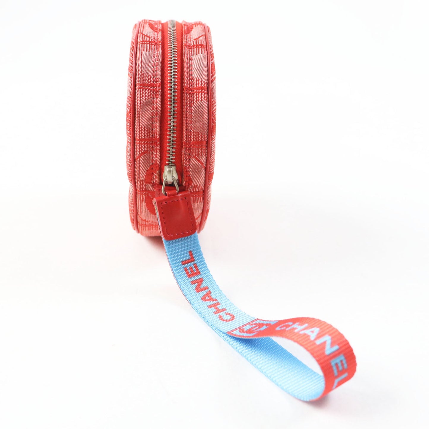 CHANEL Pouch 6859809 No nylon notation (nylon type) Red New travel line Women Used Authentic