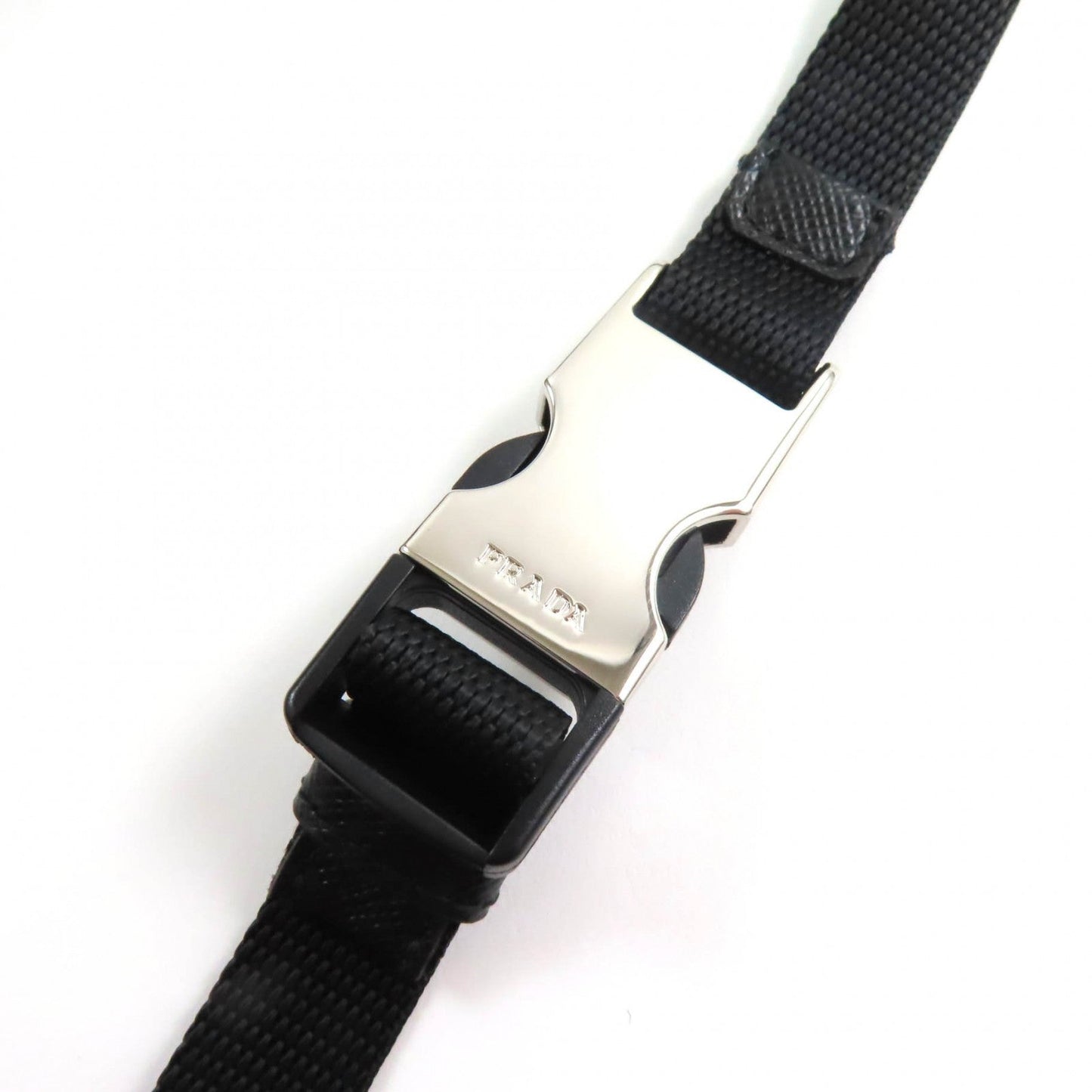 PRADA Pouch 1ZT016 Main: Nylon, Part: Rubber black Women Used Authentic