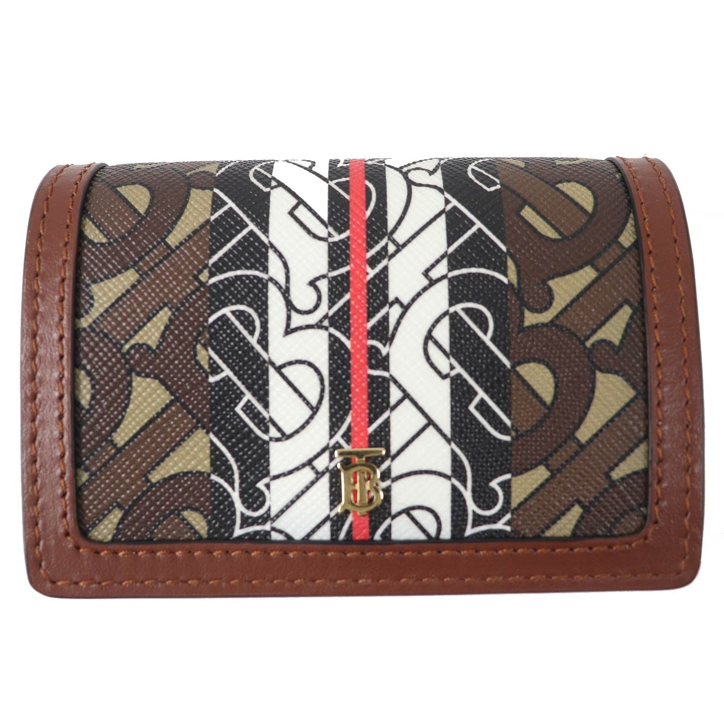 BURBERRY Bifold Wallet Main: PVC, Part: Leather Brown type Women Used Authentic