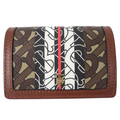 BURBERRY Bifold Wallet Main: PVC, Part: Leather Brown type Women Used Authentic
