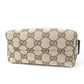 GUCCI Pouch 29596 Main: GG Supreme canvas, part: leather Brown type Women Used Authentic