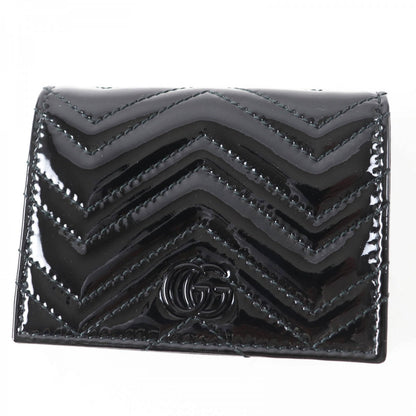GUCCI Bifold Wallet 466492 Main: Patent leather black Women Used Authentic