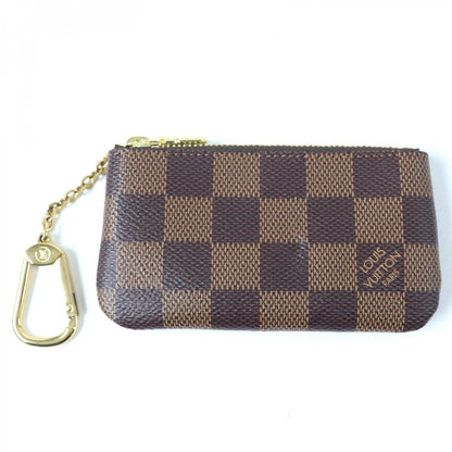 LOUIS VUITTON Coin case N62658 Main: Damier canvas Brown Card Key case Key holder Pochette Cle mens(Unisex) Used Authentic
