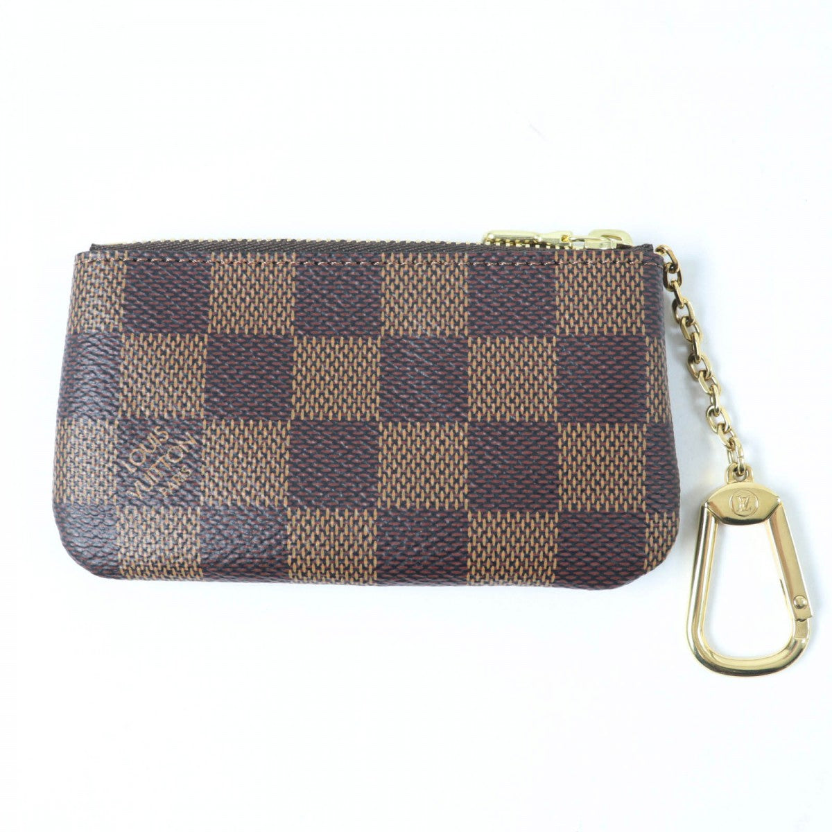 LOUIS VUITTON Coin case N62658 Main: Damier canvas Brown Card Key case Key holder Pochette Cle mens(Unisex) Used Authentic