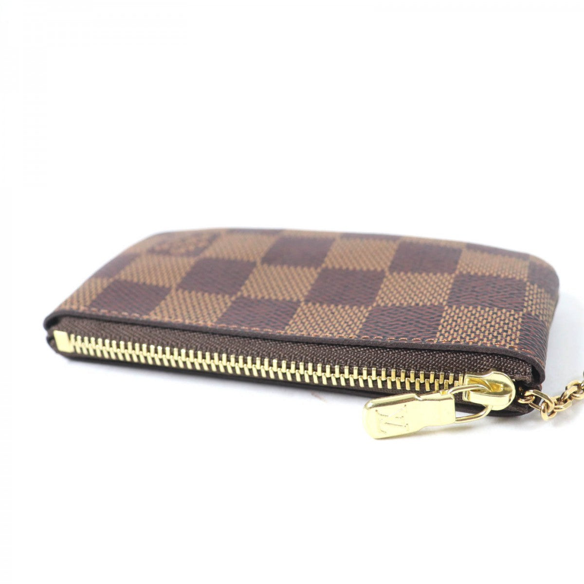 LOUIS VUITTON Coin case N62658 Main: Damier canvas Brown Card Key case Key holder Pochette Cle mens(Unisex) Used Authentic