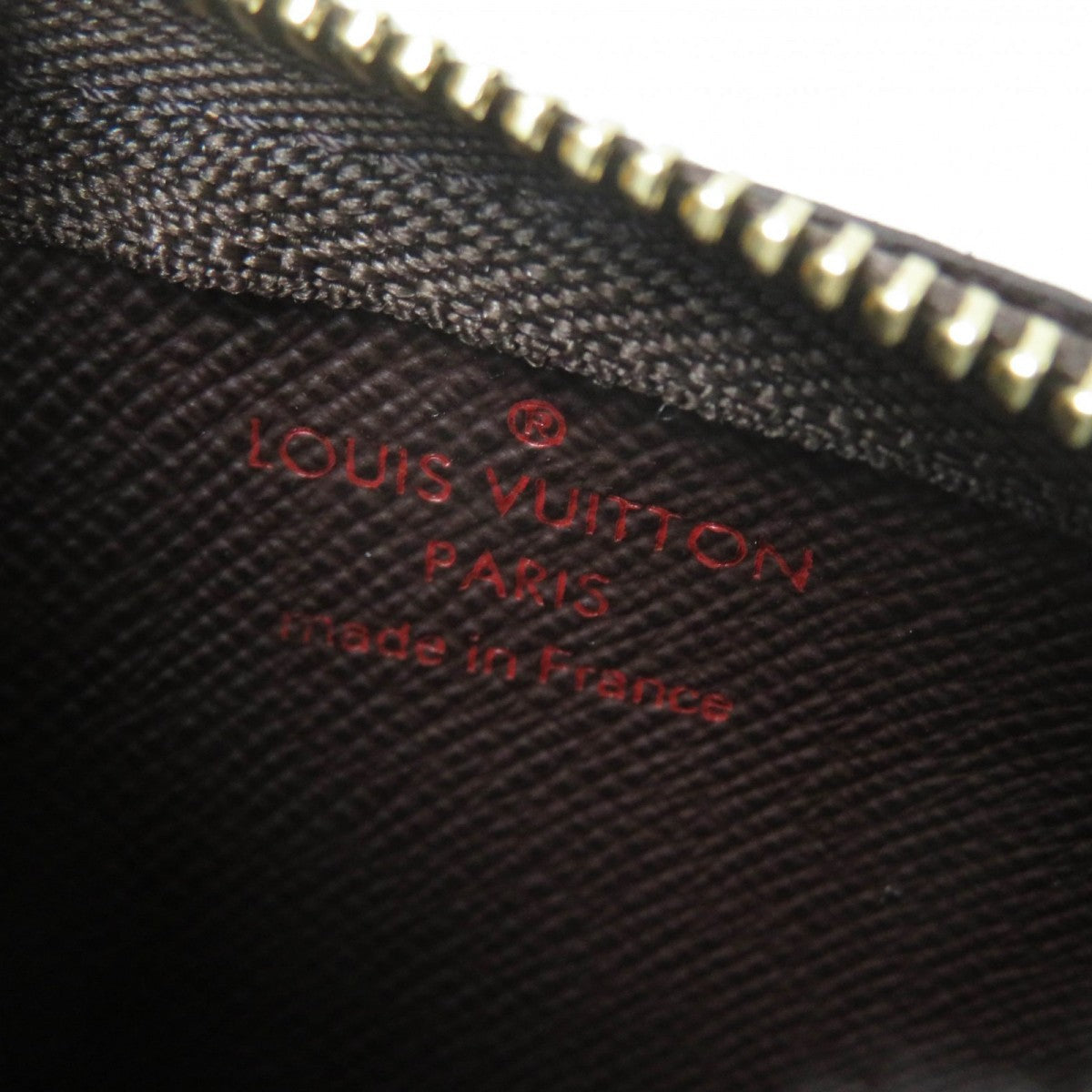 LOUIS VUITTON Coin case N62658 Main: Damier canvas Brown Card Key case Key holder Pochette Cle mens(Unisex) Used Authentic