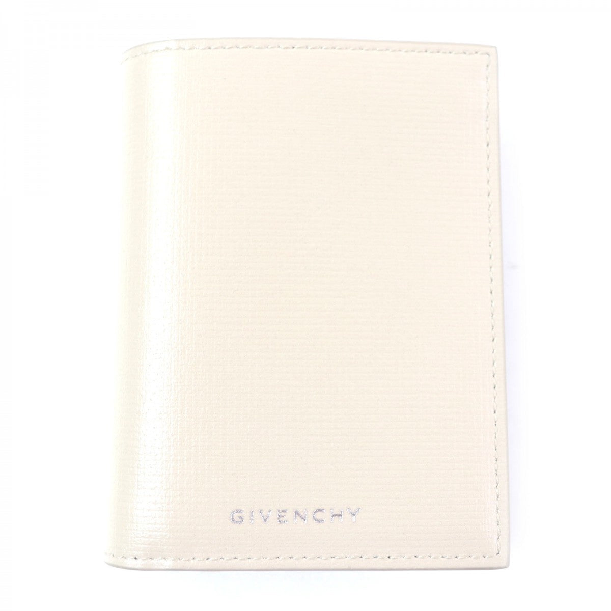 GIVENCHY Bifold Wallet BK608MK1T4 Main: Leather Beige black Classic 4G Card Boulder mens Used Authentic