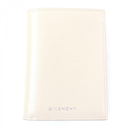 GIVENCHY Bifold Wallet BK608MK1T4 Main: Leather Beige black Classic 4G Card Boulder mens Used Authentic
