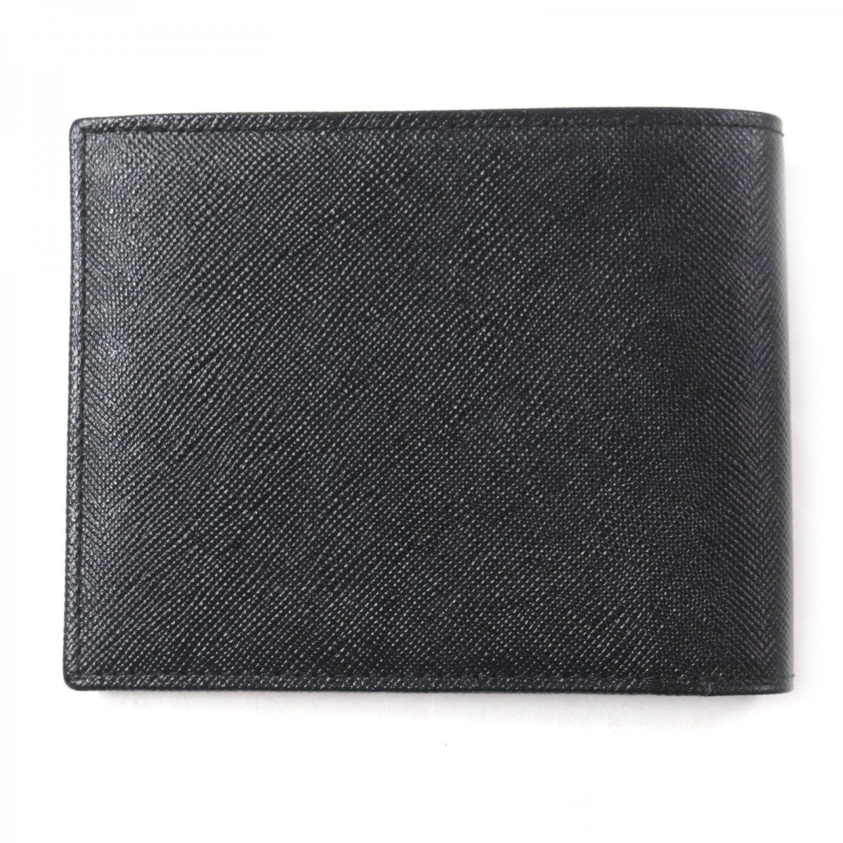 BURBERRY Bill Compartment Leather black Nova Check mens Used Authentic