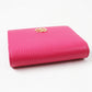 GUCCI Bifold Wallet 456126 Main: Leather pink Women Used Authentic