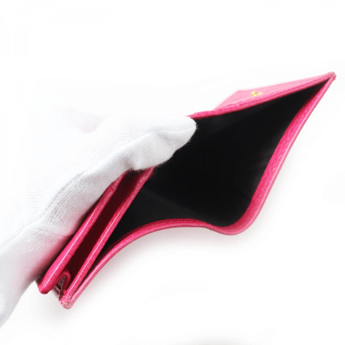 GUCCI Bifold Wallet 456126 Main: Leather pink Women Used Authentic