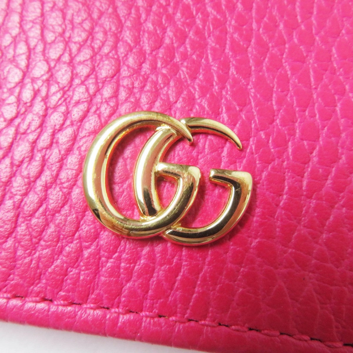 GUCCI Bifold Wallet 456126 Main: Leather pink Women Used Authentic