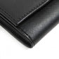 PRADA Long Wallet Purse M608A Main: Saffiano leather black Women Used Authentic