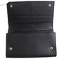 PRADA Long Wallet Purse M608A Main: Saffiano leather black Women Used Authentic