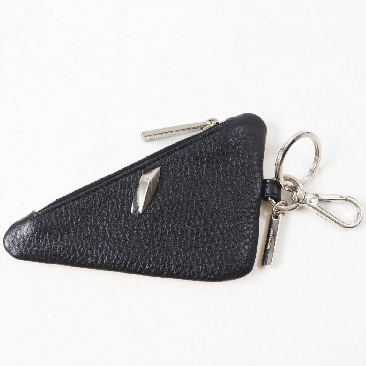 FENDI Coin case Main: Leather yellow Bugseye Women Used Authentic