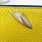 FENDI Coin case Main: Leather yellow Bugseye Women Used Authentic