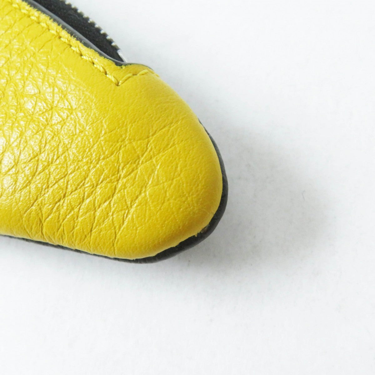 FENDI Coin case Main: Leather yellow Bugseye Women Used Authentic