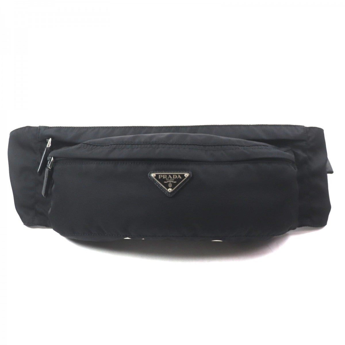 PRADA Sling bag 2VL132 Main: Nylon, Part: Saffiano leather black Test mens Used Authentic
