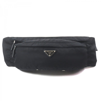 PRADA Sling bag 2VL132 Main: Nylon, Part: Saffiano leather black Test mens Used Authentic