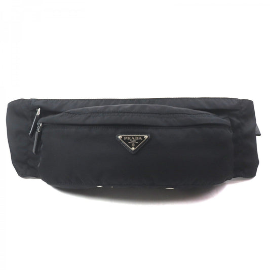 PRADA Sling bag 2VL132 Main: Nylon, Part: Saffiano leather black Test mens Used Authentic
