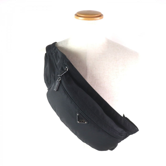 PRADA Sling bag 2VL132 Main: Nylon, Part: Saffiano leather black Test mens Used Authentic