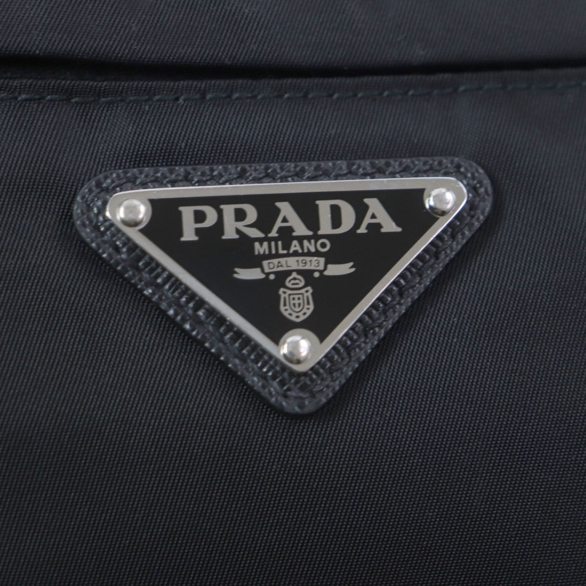 PRADA Sling bag 2VL132 Main: Nylon, Part: Saffiano leather black Test mens Used Authentic