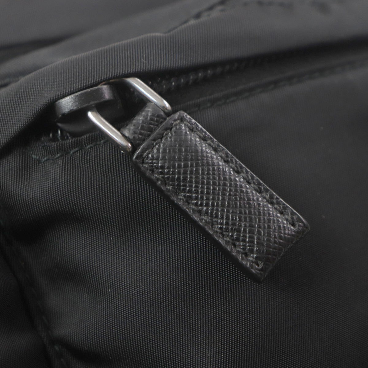 PRADA Sling bag 2VL132 Main: Nylon, Part: Saffiano leather black Test mens Used Authentic