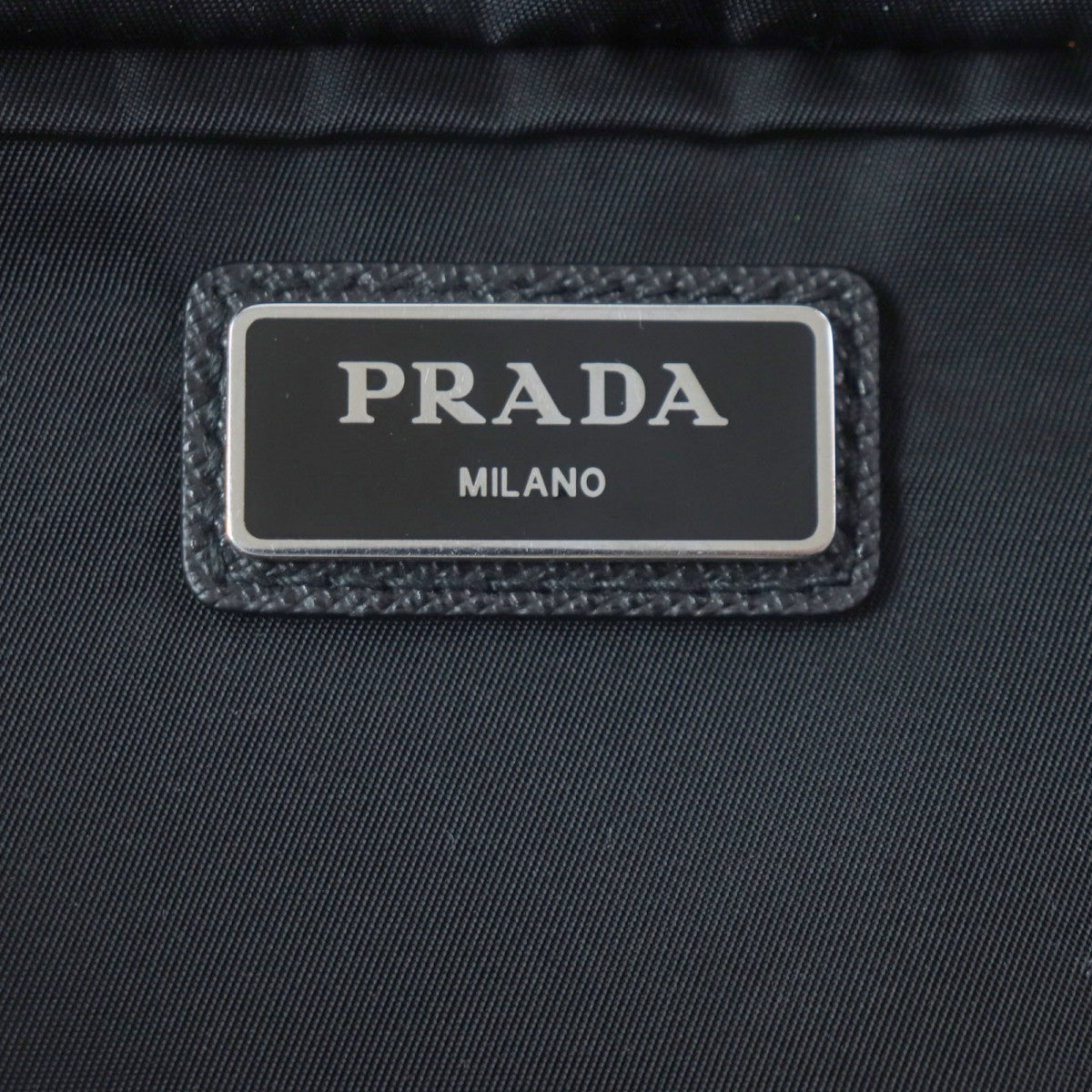 PRADA Sling bag 2VL132 Main: Nylon, Part: Saffiano leather black Test mens Used Authentic