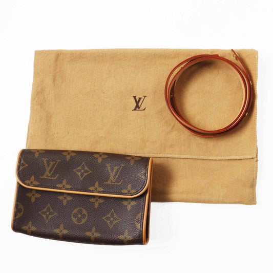 LOUIS VUITTON Waist bag M51855 Monogram canvas Brown Pochette Florentine XS